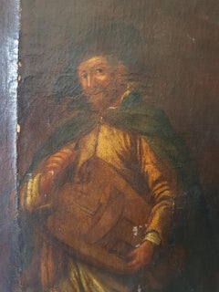 Early 19th Century Dutch Painting of a Musician and Mother with Children