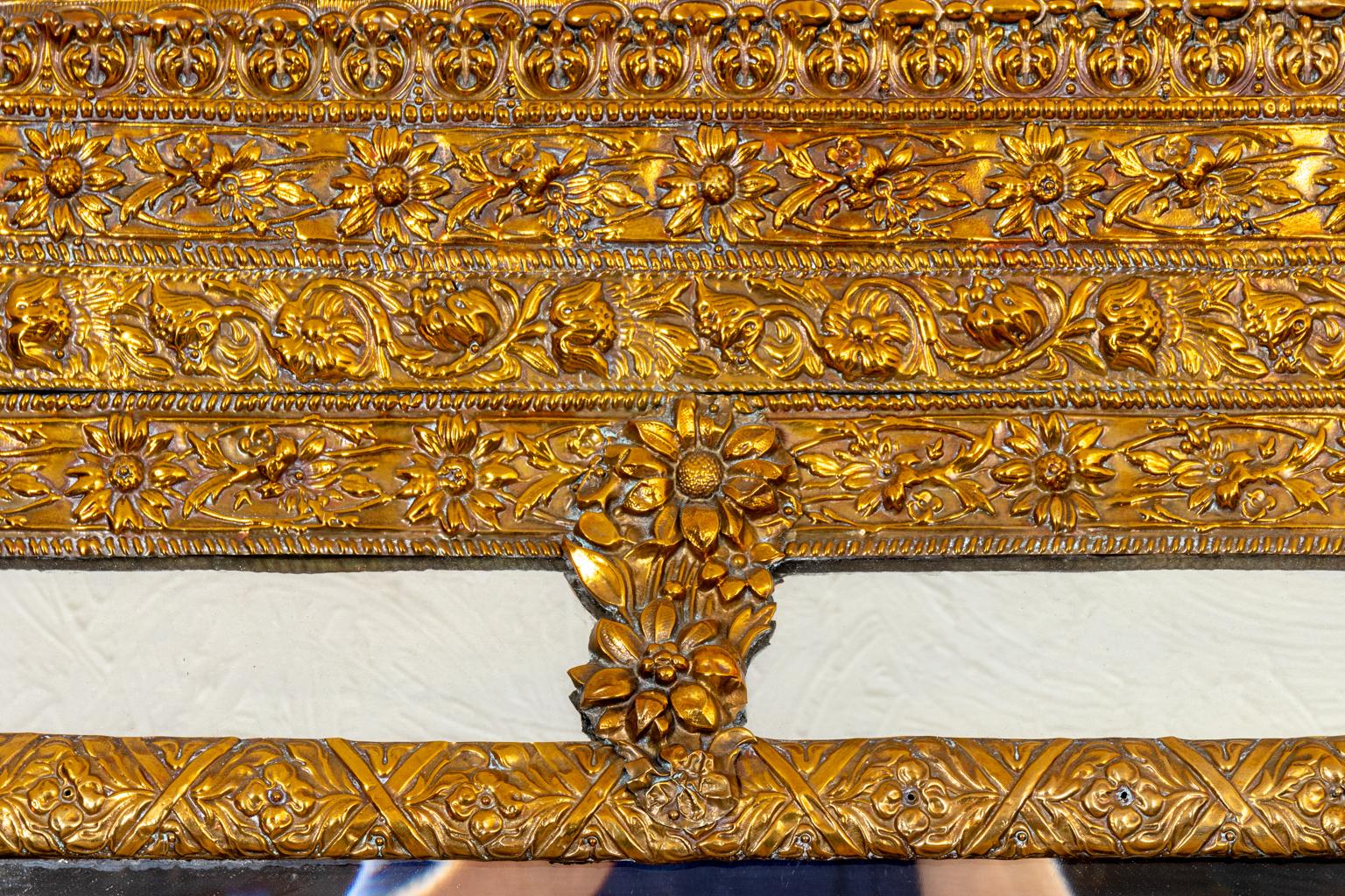 Early 19th Century Dutch Repousse Mirror For Sale 5