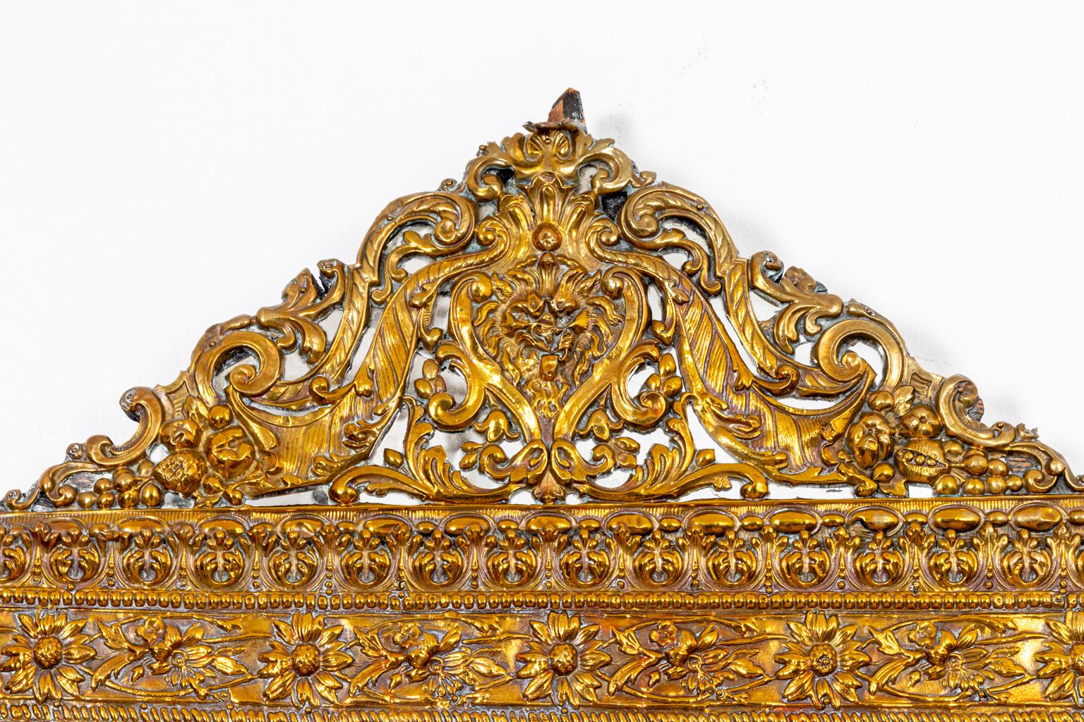 Early 19th Century Dutch Repousse Mirror For Sale 4