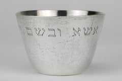 Mid-18th Century English Silver Kiddush Cup