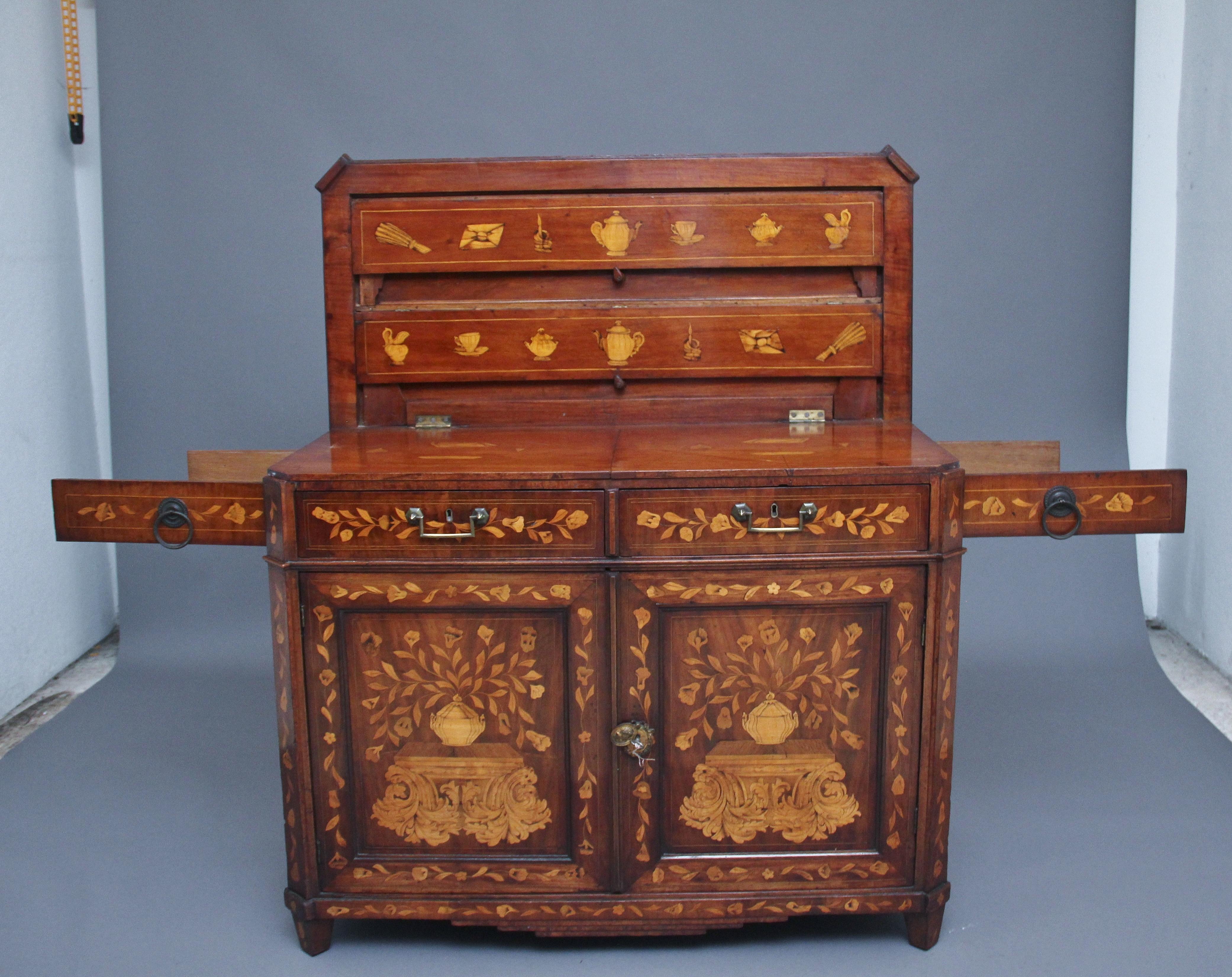 Early 19th Century Dutch Travelling Cabinet For Sale 8