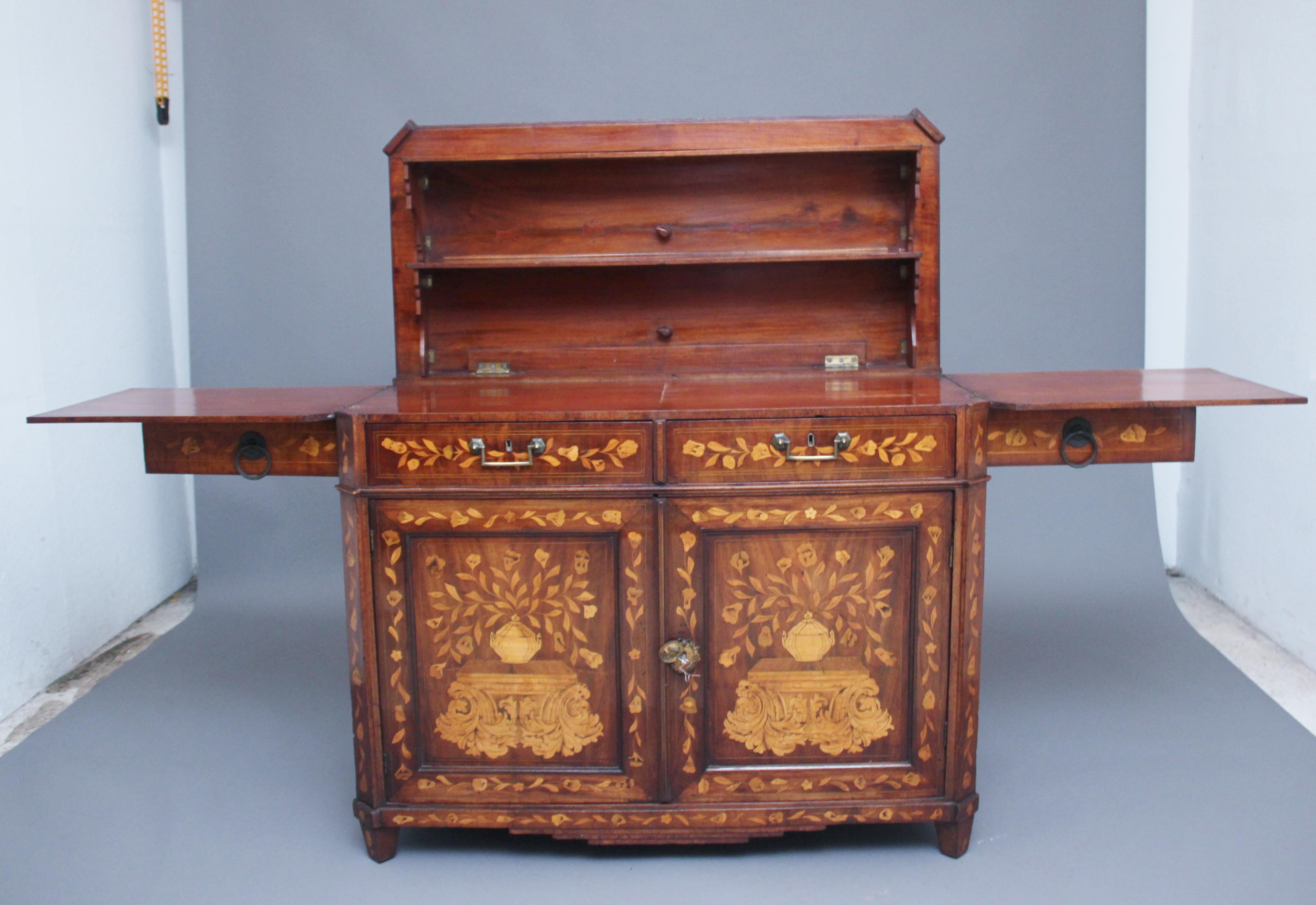 Early 19th Century Dutch Travelling Cabinet In Good Condition For Sale In Martlesham, GB