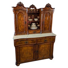 Early 19th Century Early Victorian Burlwood Sideboard Server