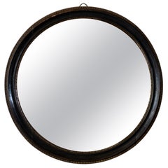 Early 19th Century Ebonized & Gilt Mirror.