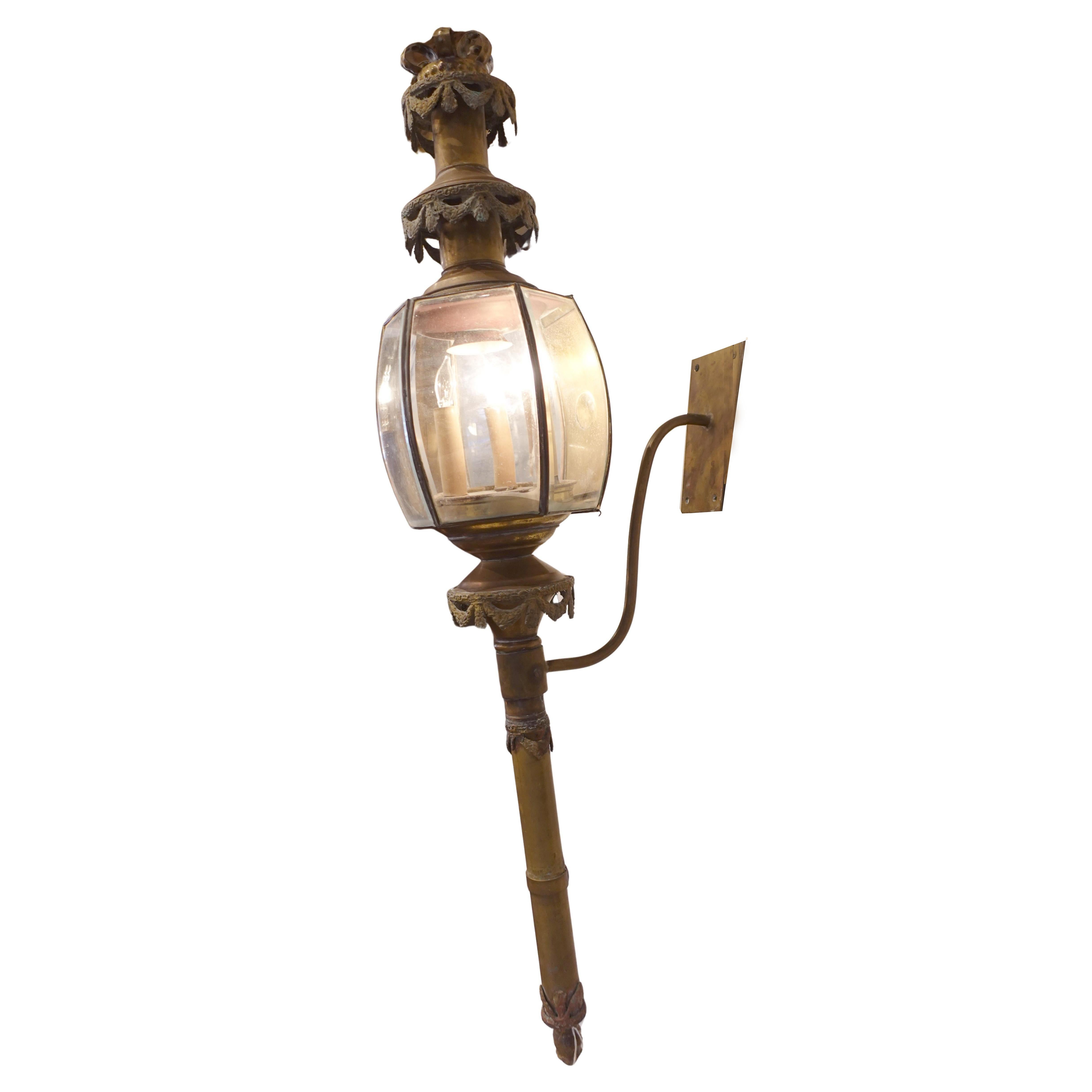 Farol de carro funerario electrificado de principios del siglo XIX Inglés en venta