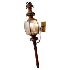 Early 19th century electrified Funerary Carriage Lantern