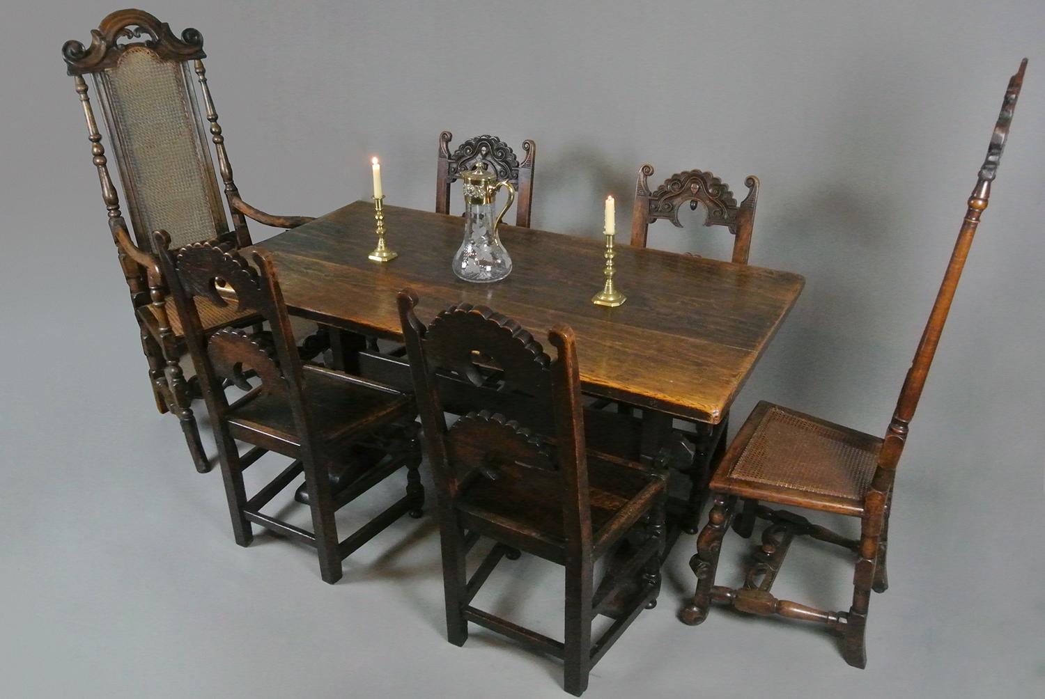 Early 19th Century Elm Refectory Farmhouse Table Seating Six 4