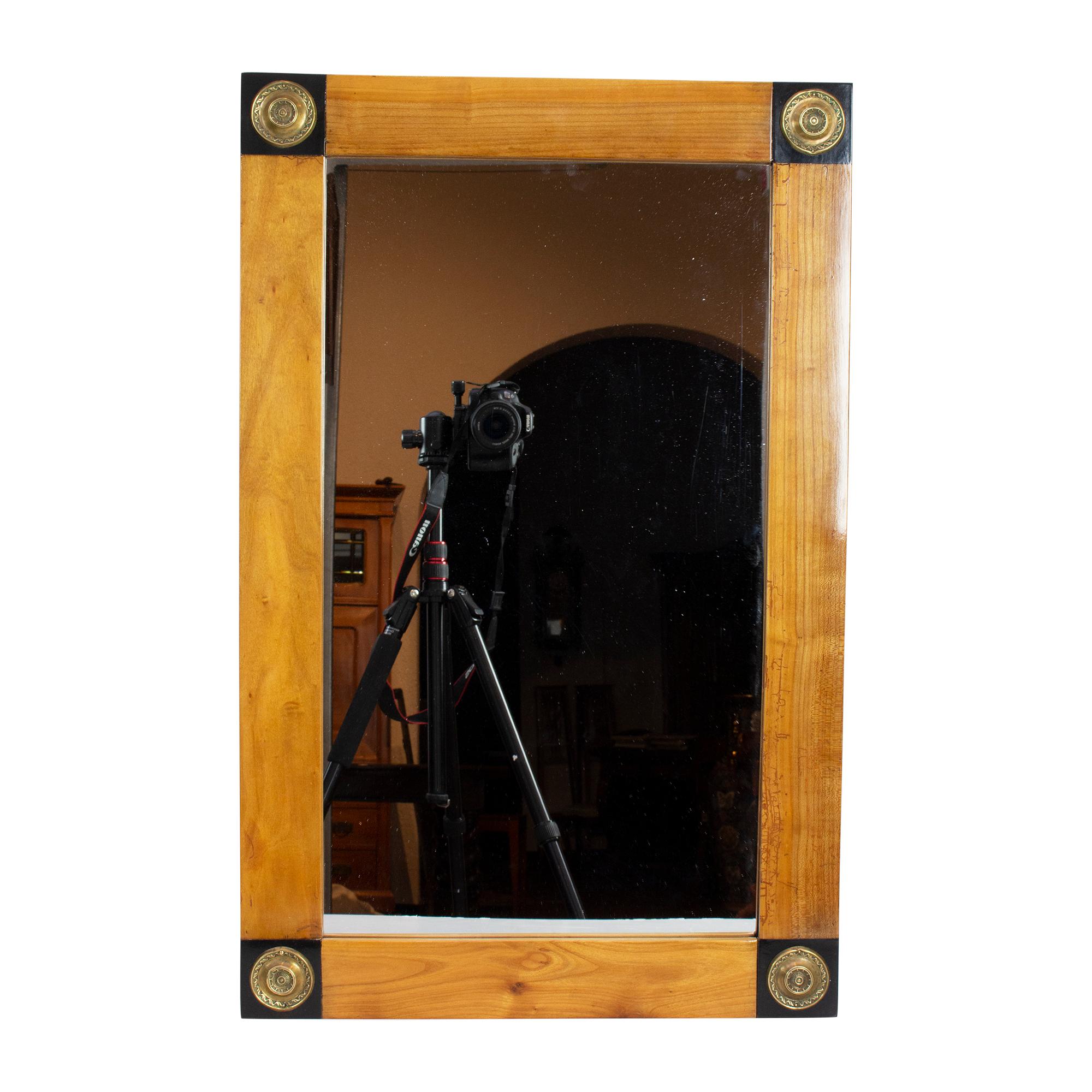 Early 19th Century, Empire / Biedermeier Cherrywood Mirror In Good Condition In Darmstadt, DE