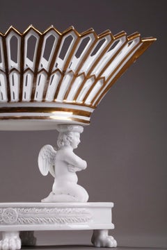 Early 19th Century Empire Bisque and Porcelain Centerpiece