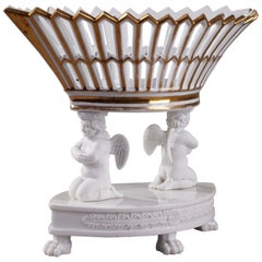 Early 19th Century Empire Bisque and Porcelain Centerpiece