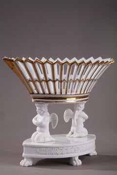 Early 19th Century Empire Bisque and Porcelain Centerpiece