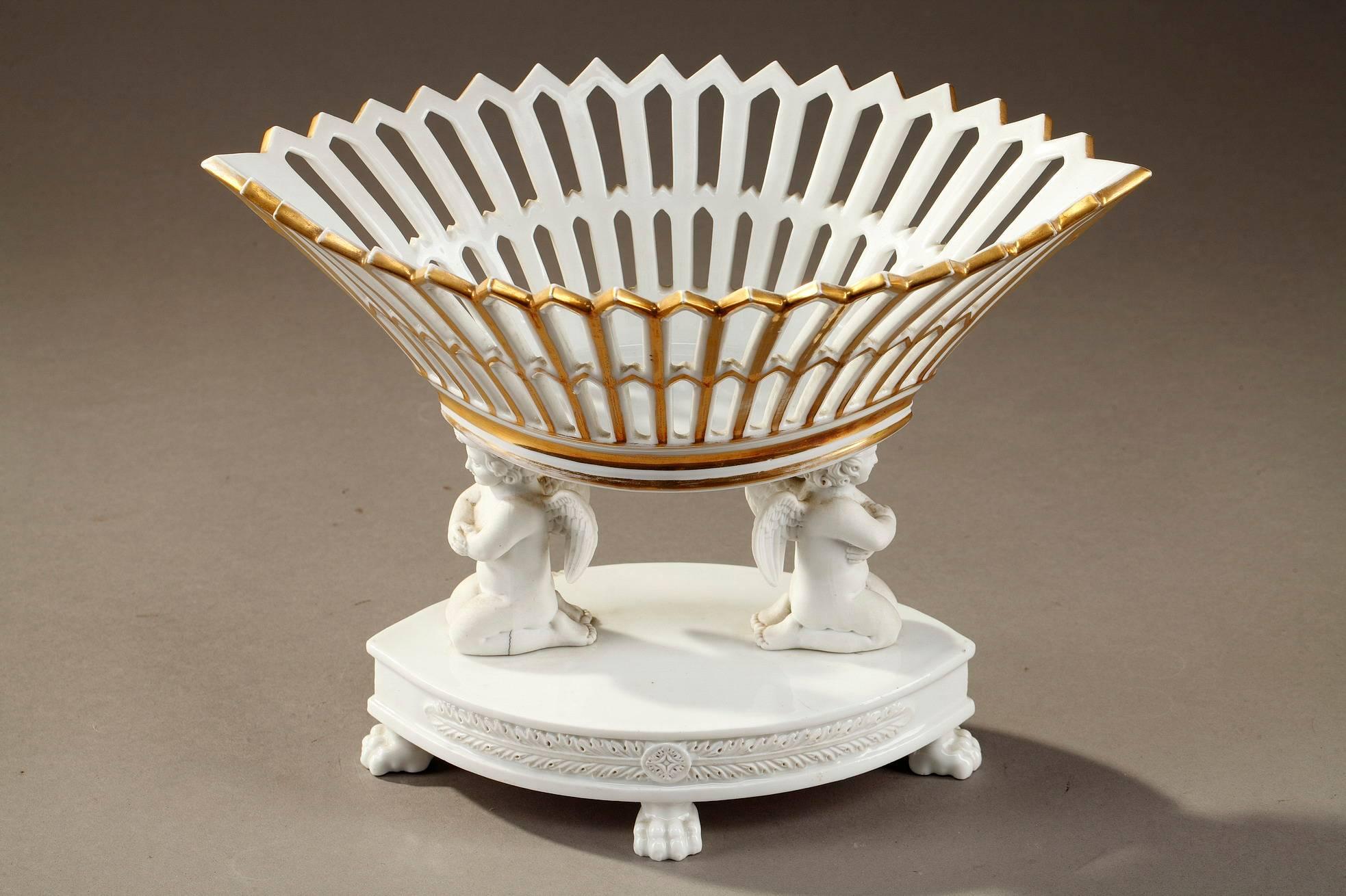 Early 19th Century Empire Bisque and Porcelain Table Centerpiece 8