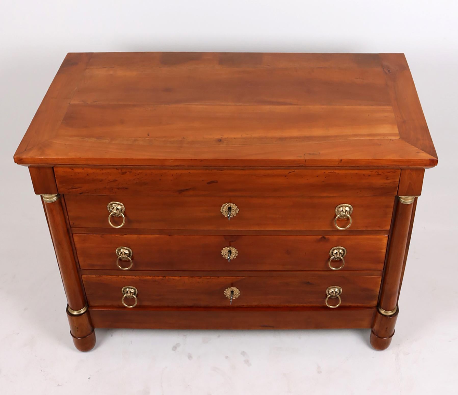 Early 19th Century Empire Chest of Drawers, Cherrywood, France, C. 1820 1