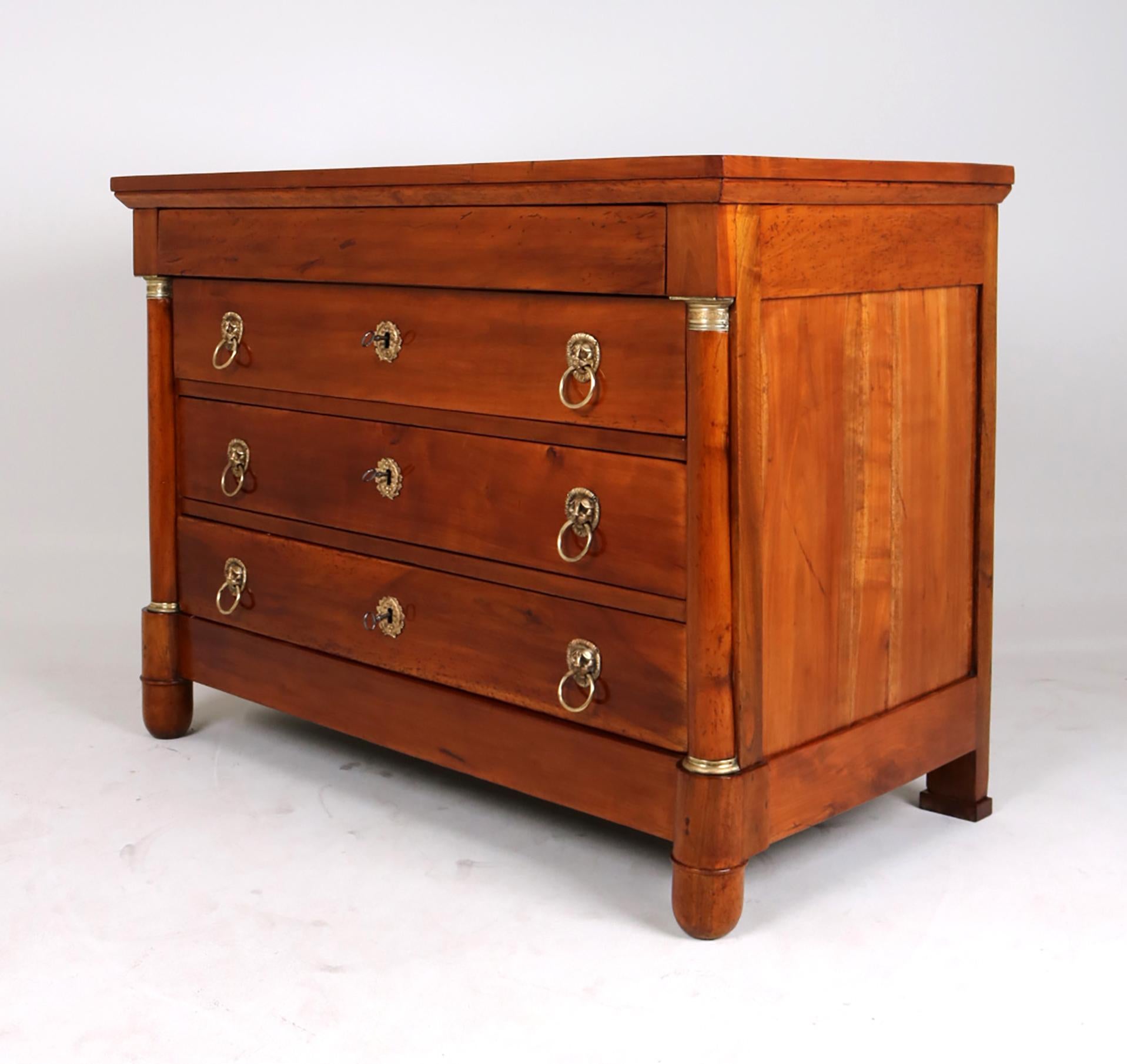 Early 19th Century Empire Chest of Drawers, Cherrywood, France, C. 1820 5