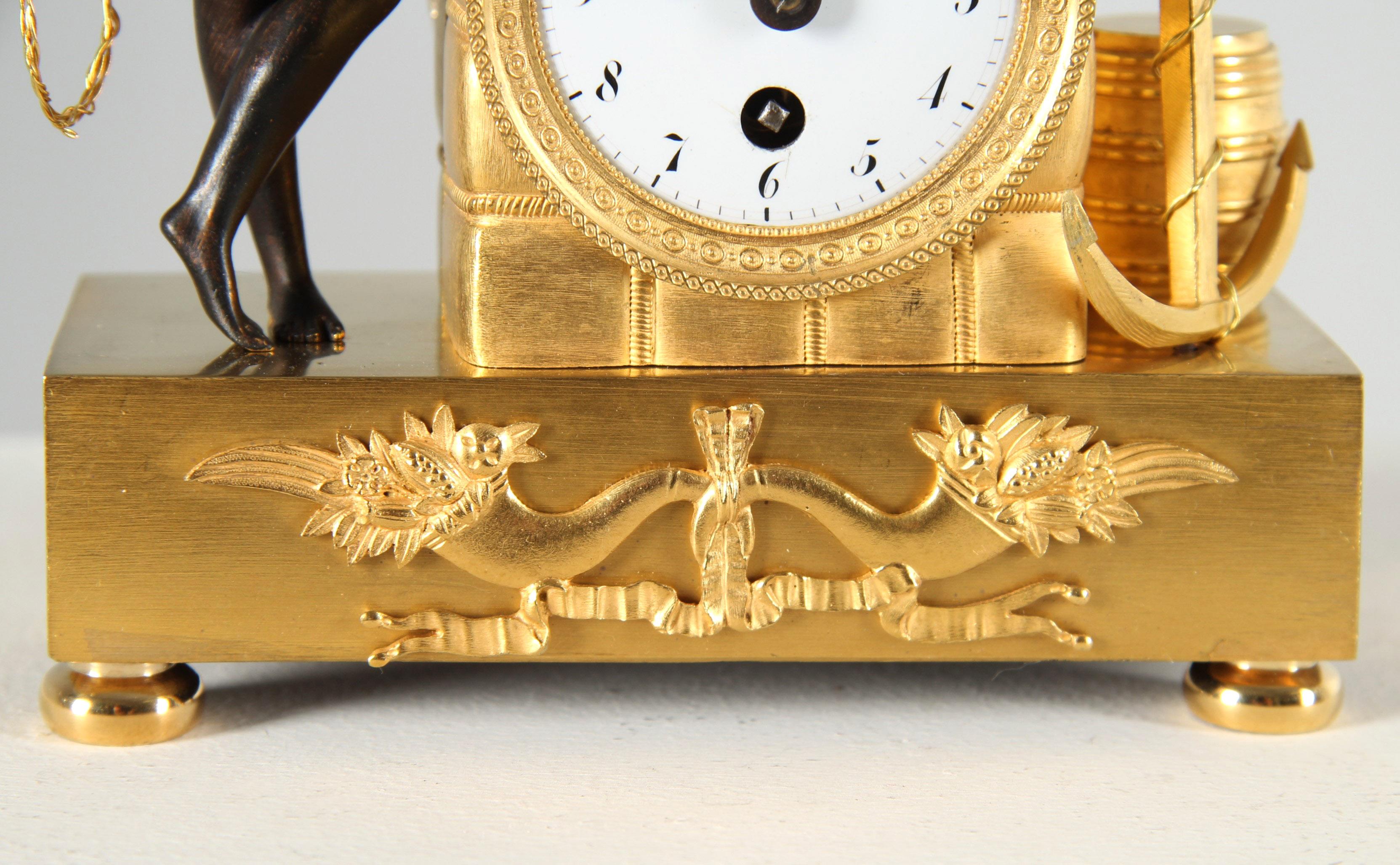 Early 19th Century Empire Clock, Miniature Matelot 