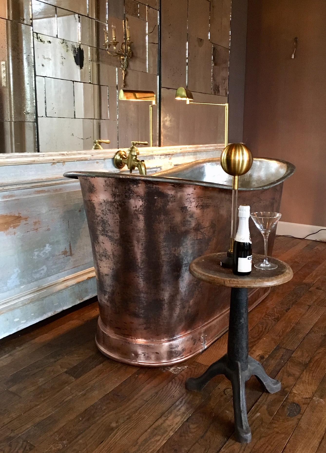 Early 19th Century Empire Copper Bathtub 2