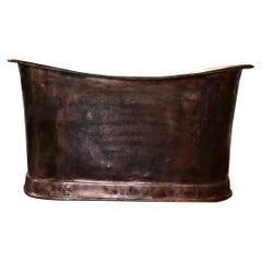 Used Early 19th Century Empire Copper Bathtub