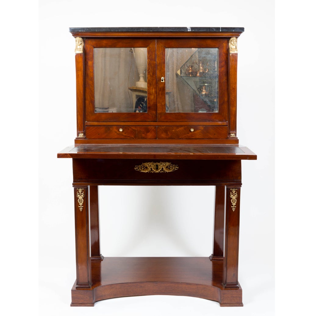 French Early 19th Century Empire Greek Vanity or Ladies' Desk For Sale