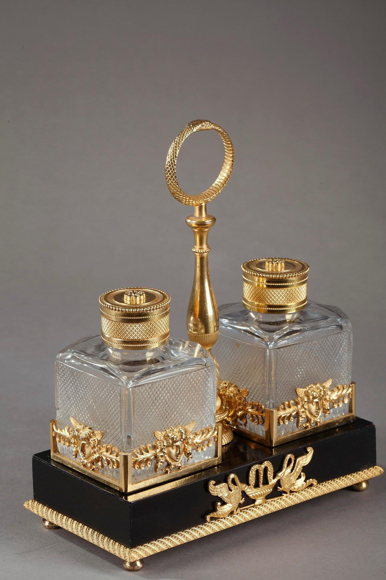 Gilt Early 19th Century Empire Inkstand