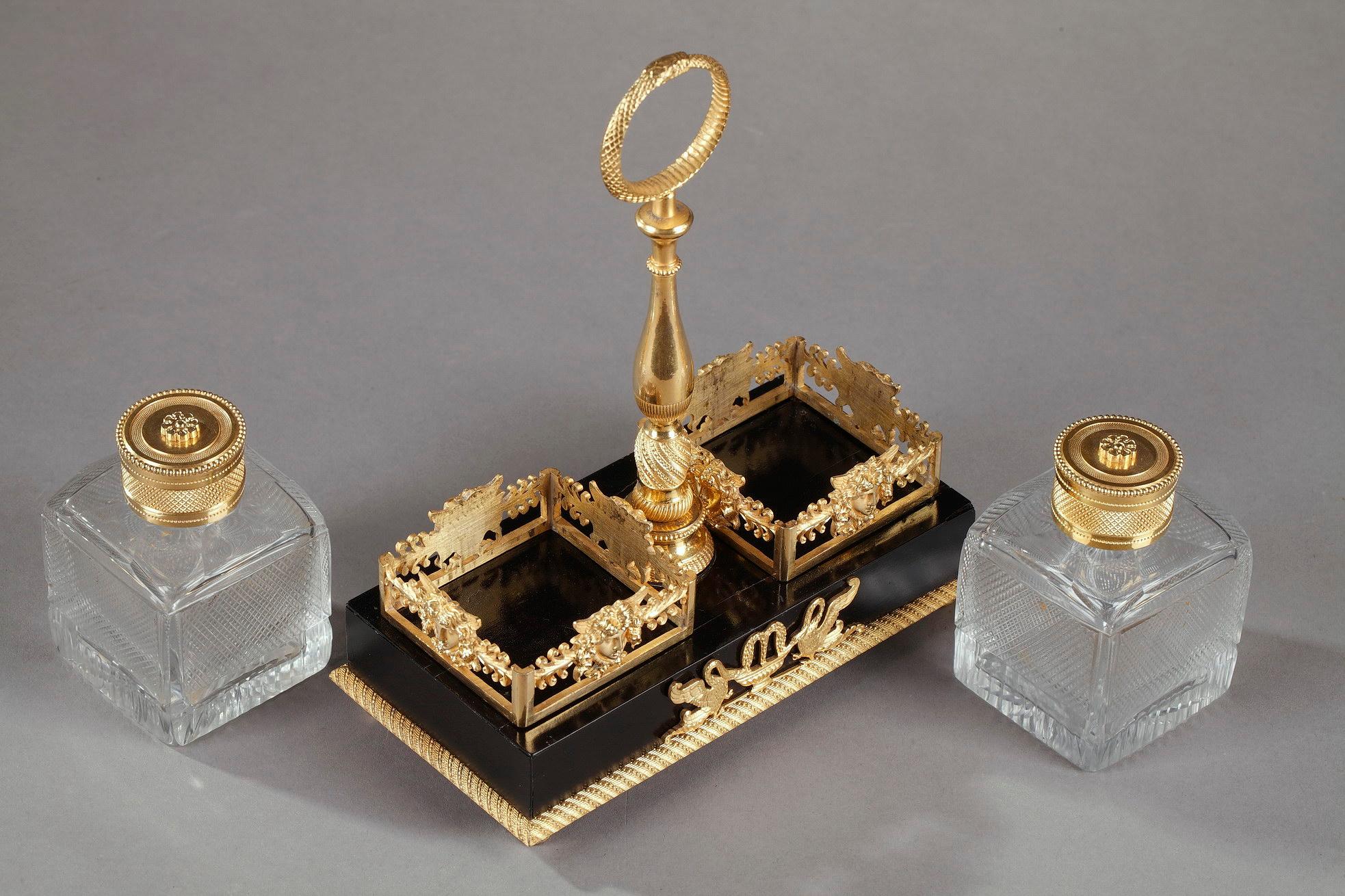 Early 19th Century Empire Inkstand 2