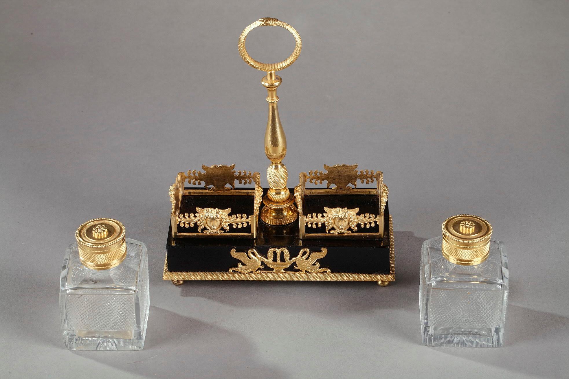 Early 19th Century Empire Inkstand 3