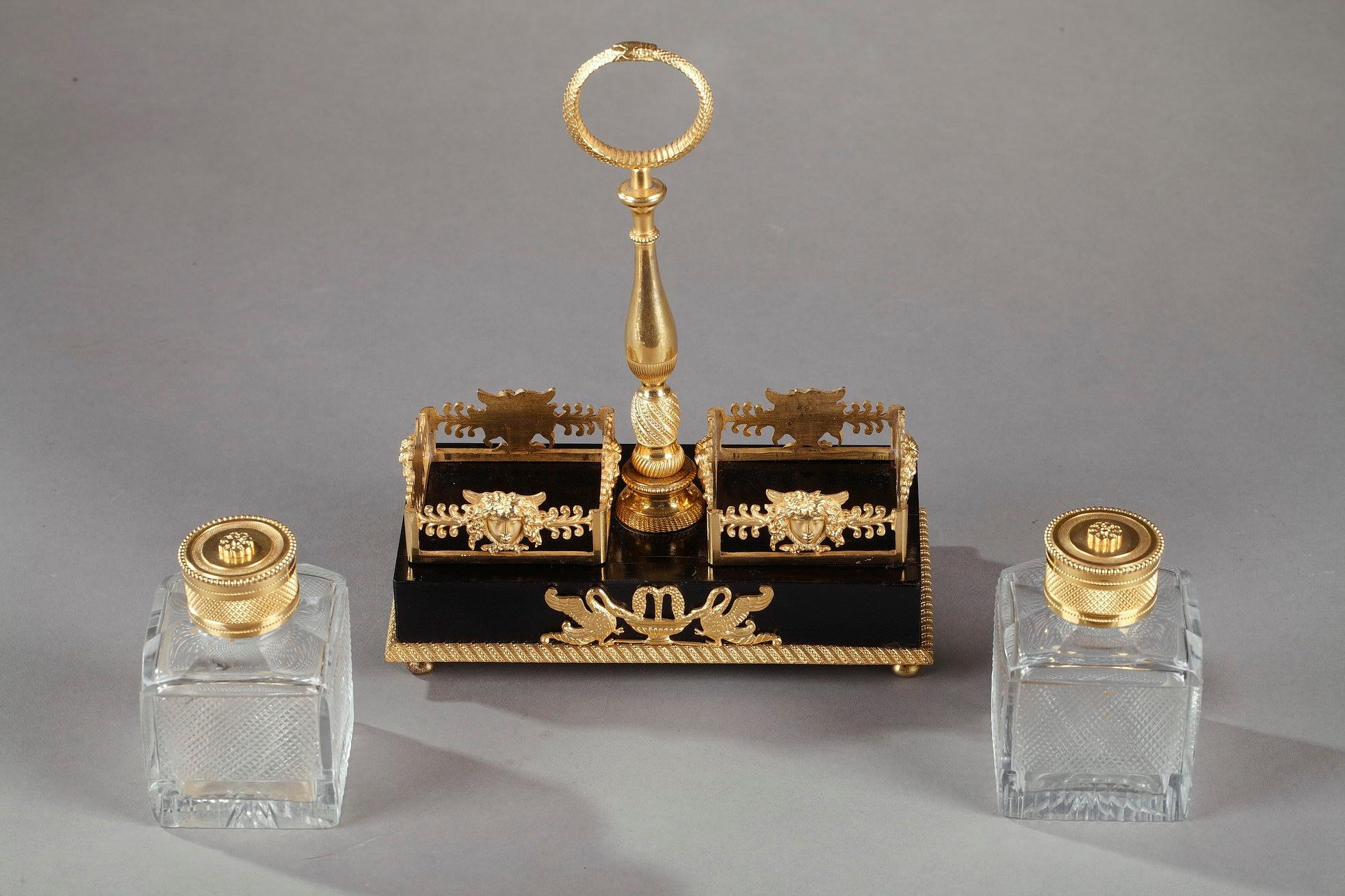 Early 19th Century Empire Inkstand 2