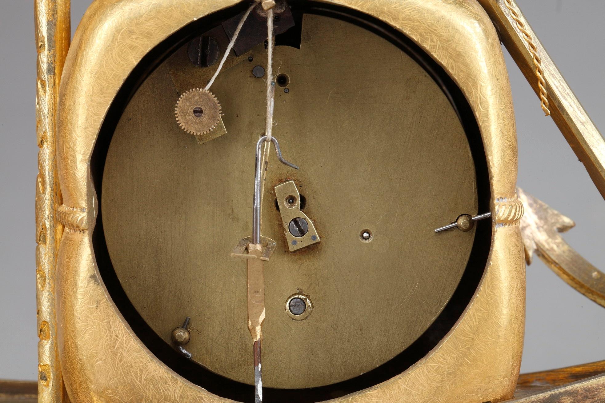 Early 19th Century Empire Ormolu Clock The Sailor 7