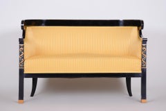 Early 19th Century Empire Pear-Wood Sofa, Restored, Made in Austria