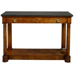 Early 19th Century Empire Period Mahogany Console Table