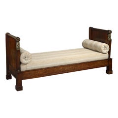 Early 19th Century Empire Period Mahogany Day Bed
