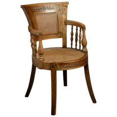 Early 19th Century Empire Period Open Armchair