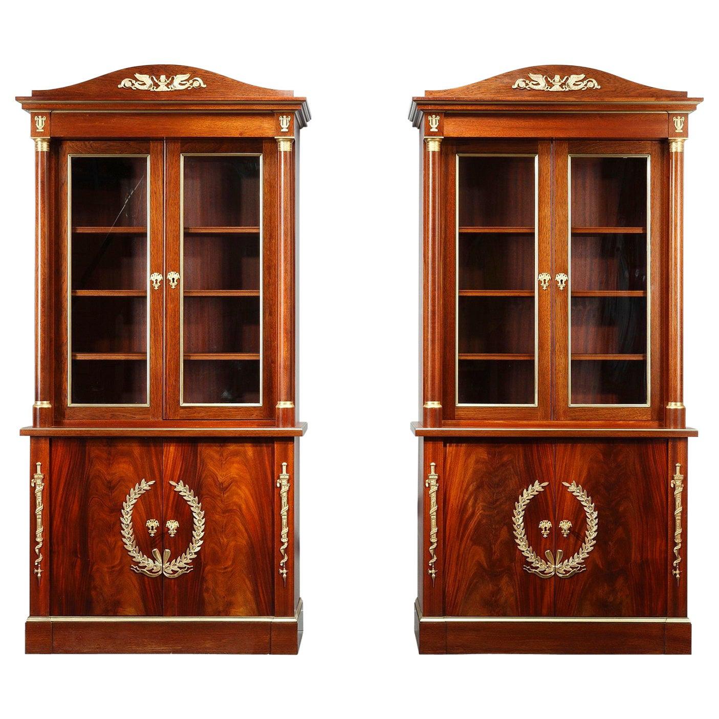 Early 19th Century Empire-Style Bookcases by Maison Jansen