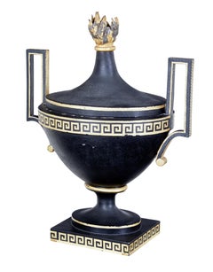 Early 19th Century Empire Toleware Decorative Urn
