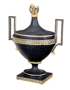 Early 19th Century empire toleware decorative urn