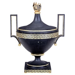 Early 19th Century Empire Toleware Decorative Urn