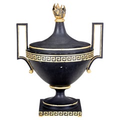 Early 19th Century empire toleware decorative urn