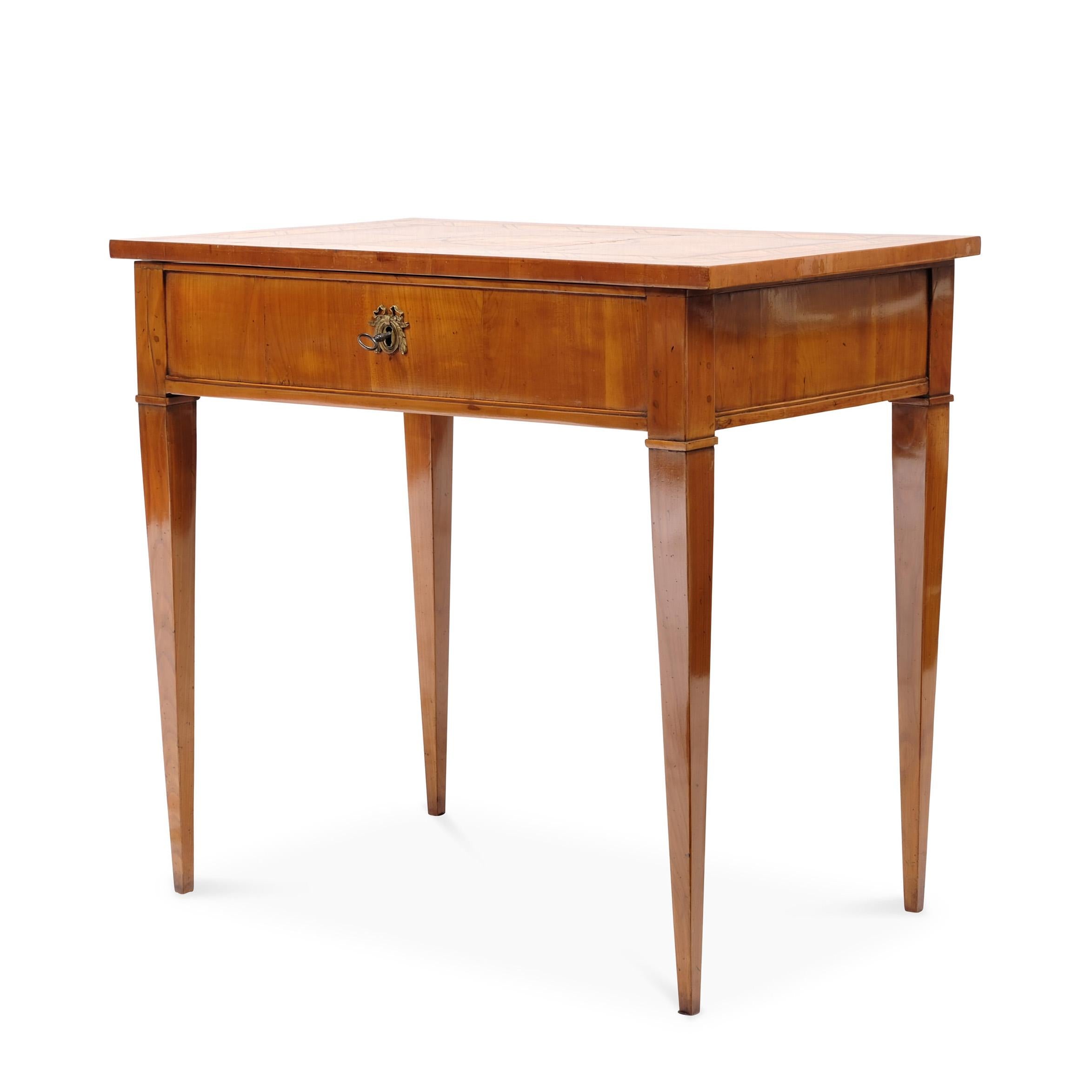 early 19th Century Empire Vanity Side Table Cherrywood For Sale 2