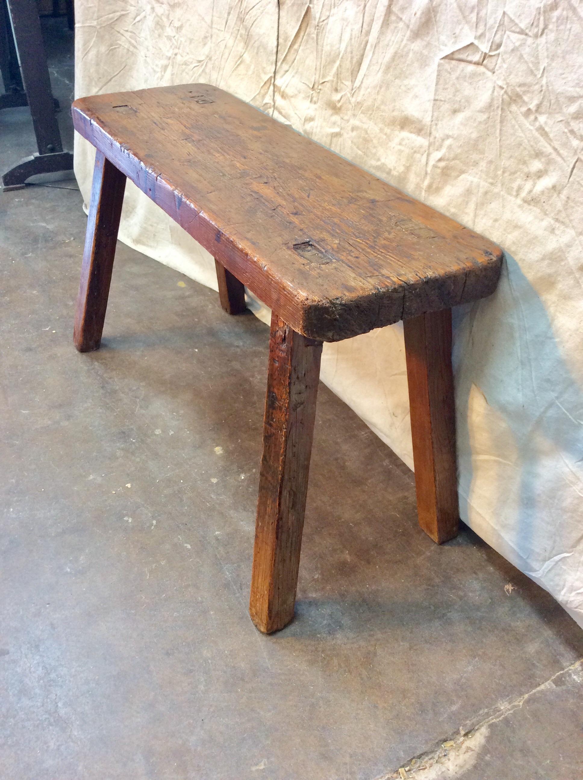Hand-Crafted Early 19th Century English Bench