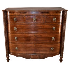 Early 19th Century English Bow Front Chest of Drawers