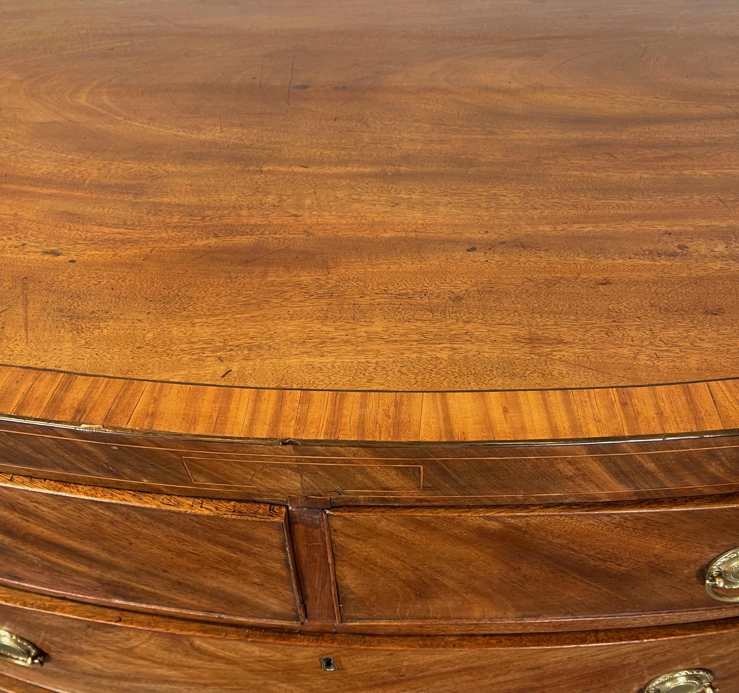 Early 19th Century English Bowfront Chest 1