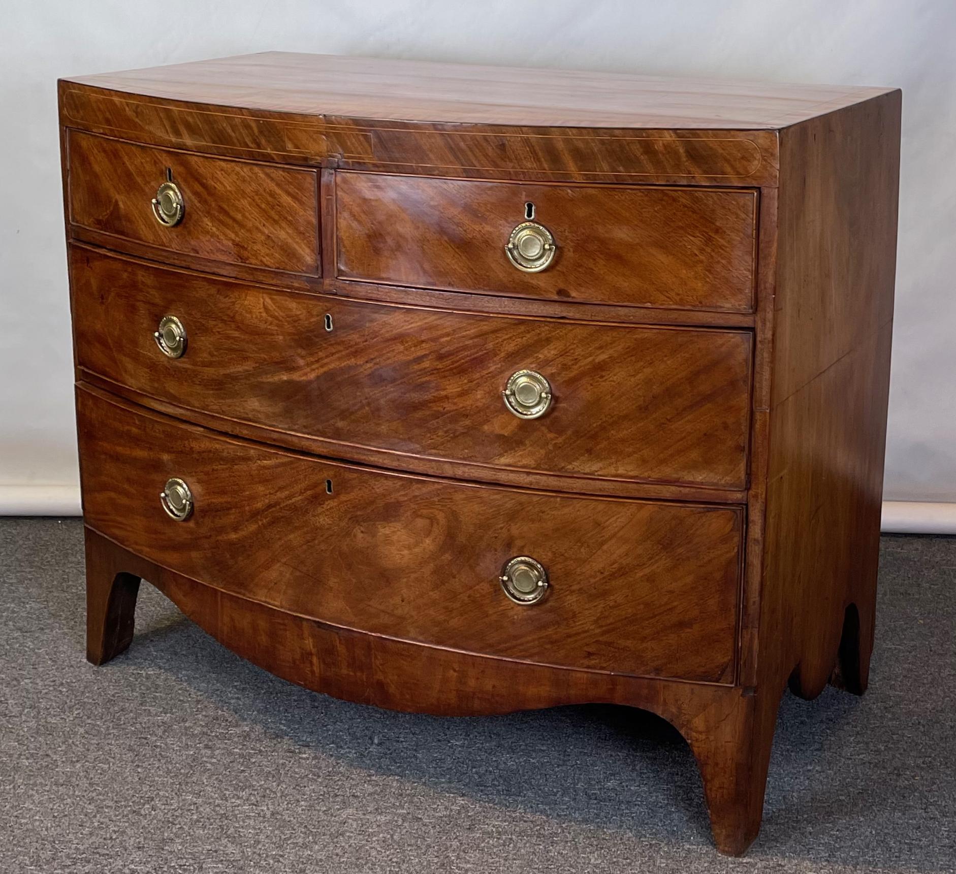 Early 19th Century English Bowfront Chest 2