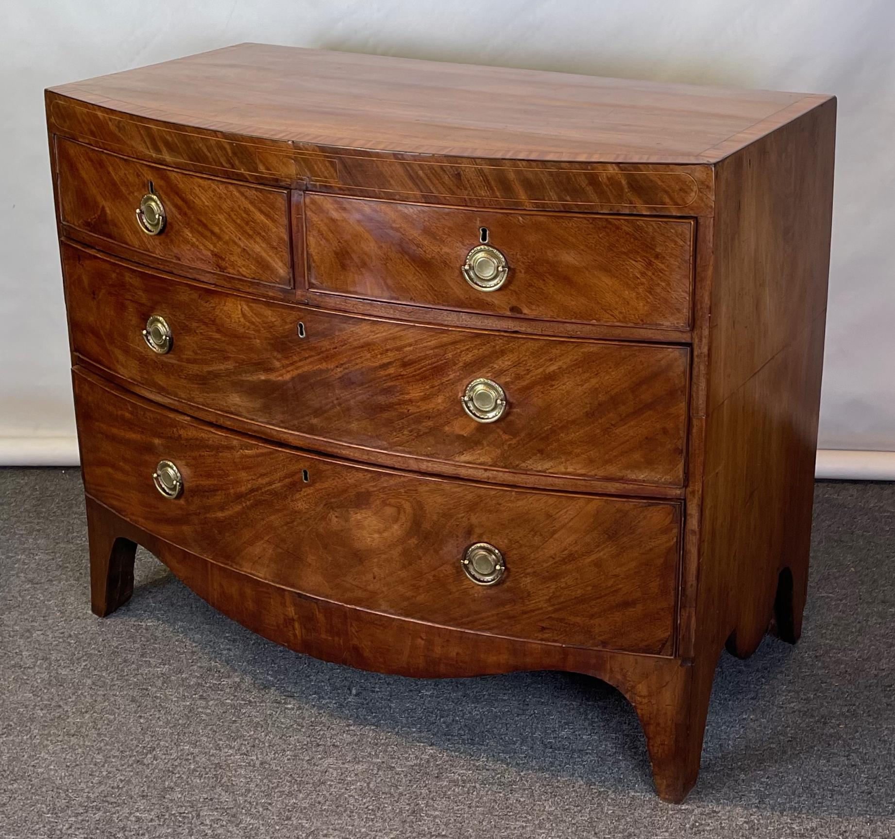 Early 19th Century English Bowfront Chest 3