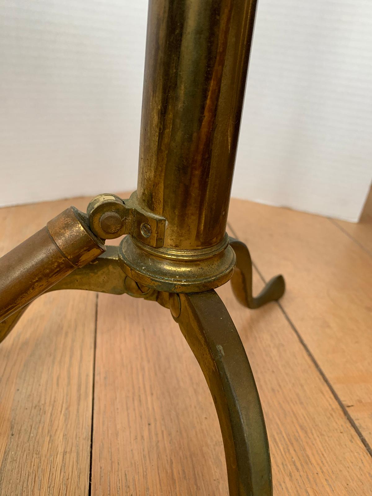 Early 19th Century English Brass Telescope with Folding Tripod For Sale 7