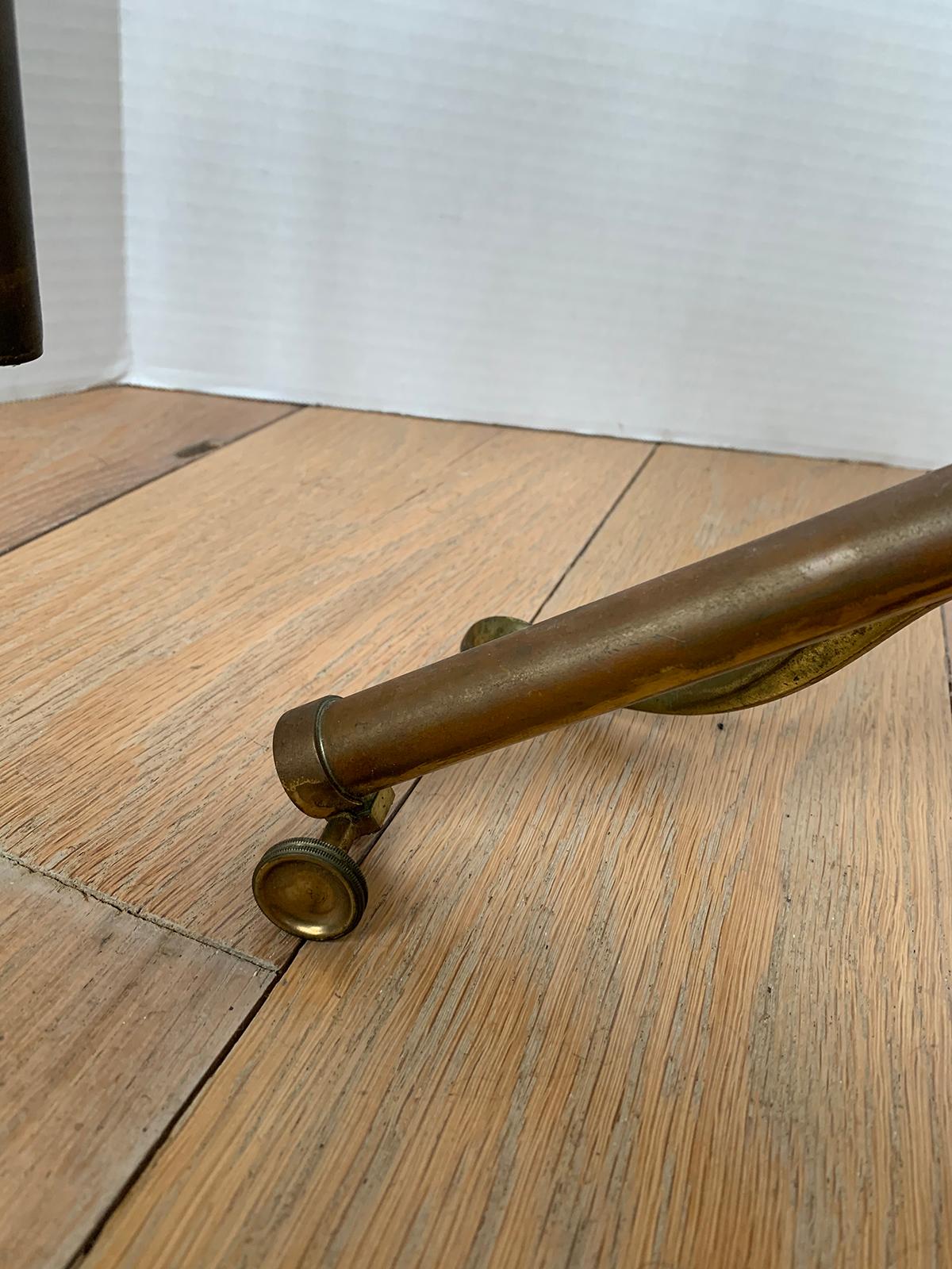 Early 19th Century English Brass Telescope with Folding Tripod For Sale 6
