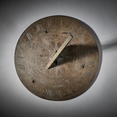 Early 19th Century English Bronze Horizontal Sundial by Cary of London