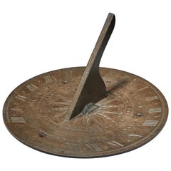 Early 19th Century English Bronze Horizontal Sundial by Cary of London