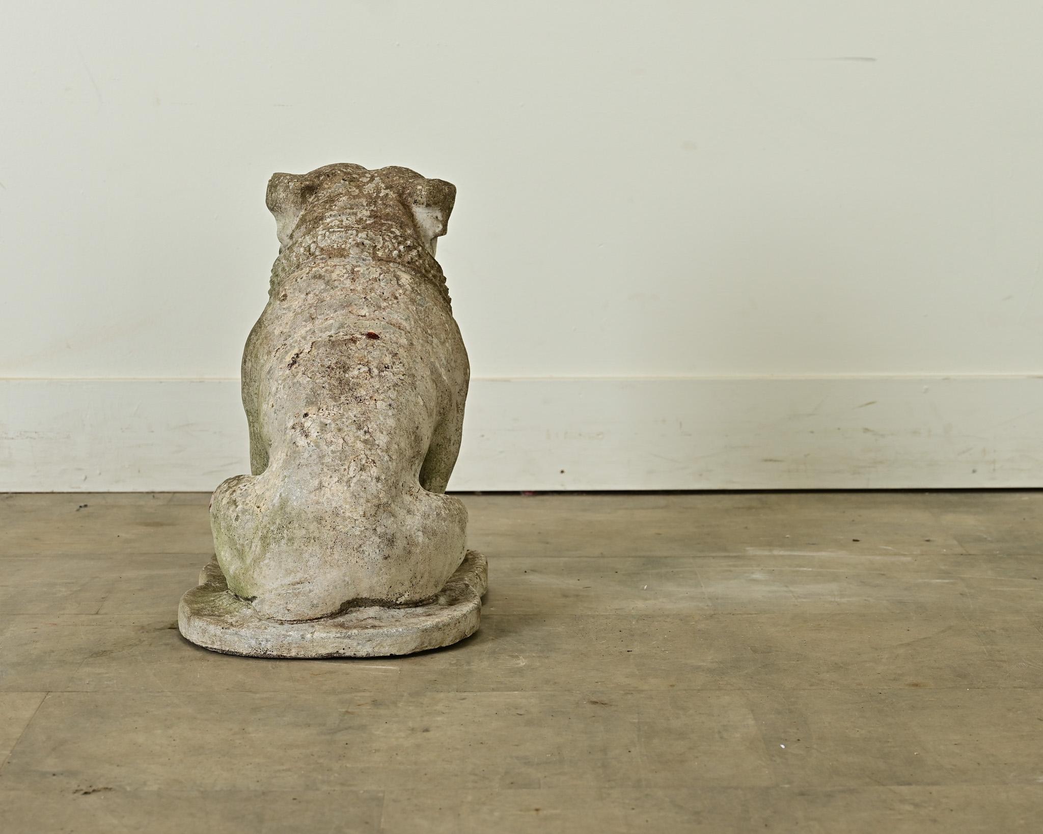 Anglais Statue de bouledogue anglais du début du 19e siècle