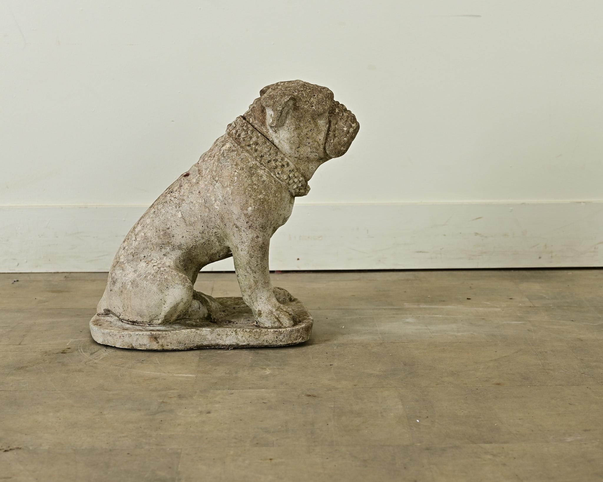 Statue de bouledogue anglais du début du 19e siècle Bon état à Baton Rouge, LA