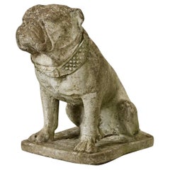 Statue de bouledogue anglais du début du 19e siècle
