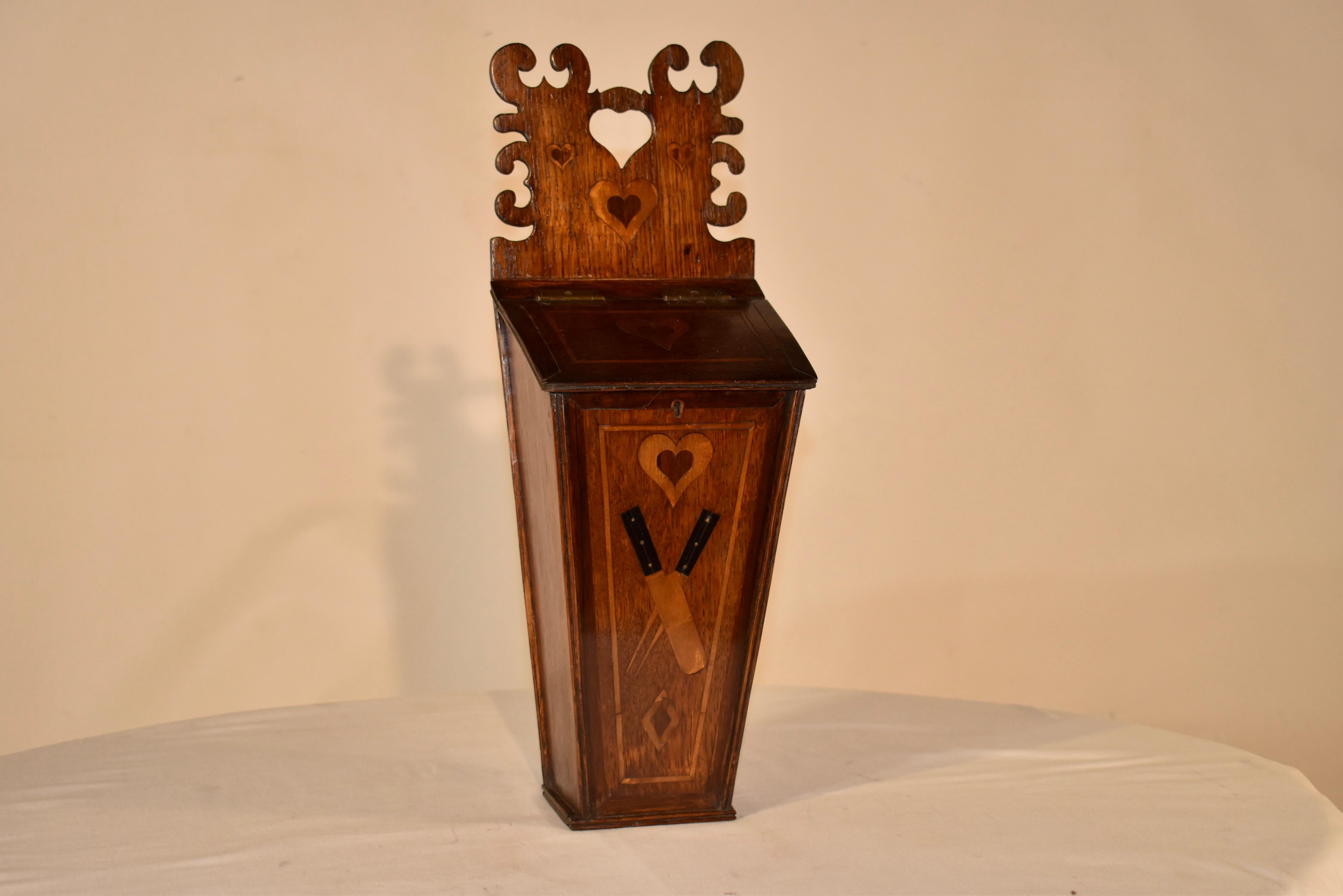 Georgian Early 19th Century English Candle Box For Sale